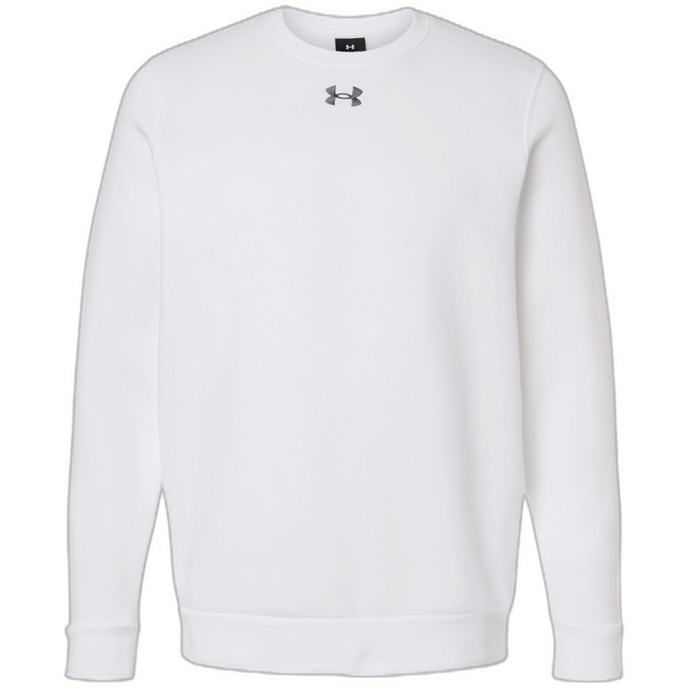 Men's Team Icon Fleece Crew — White/ Pitch Grey Medium Heather