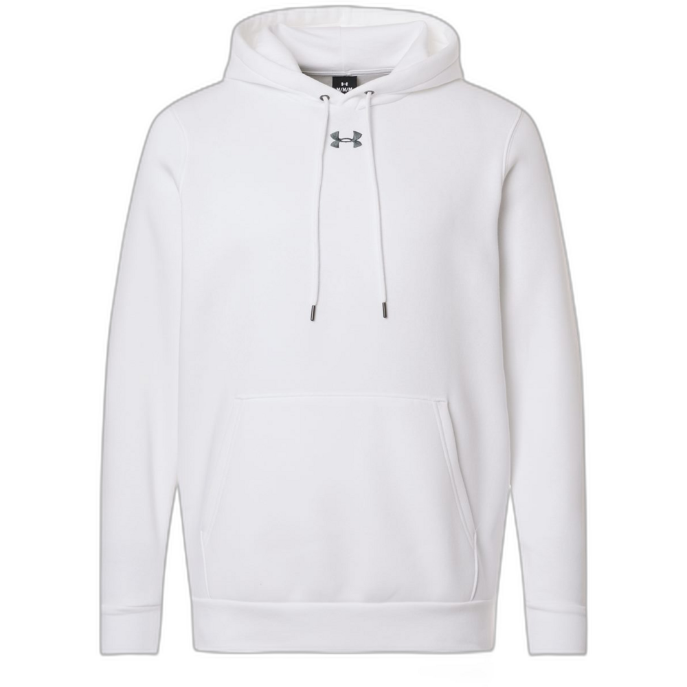 Men's Team Icon Fleece Hooded Sweatshirt — White/ Pitch Grey Medium Heather