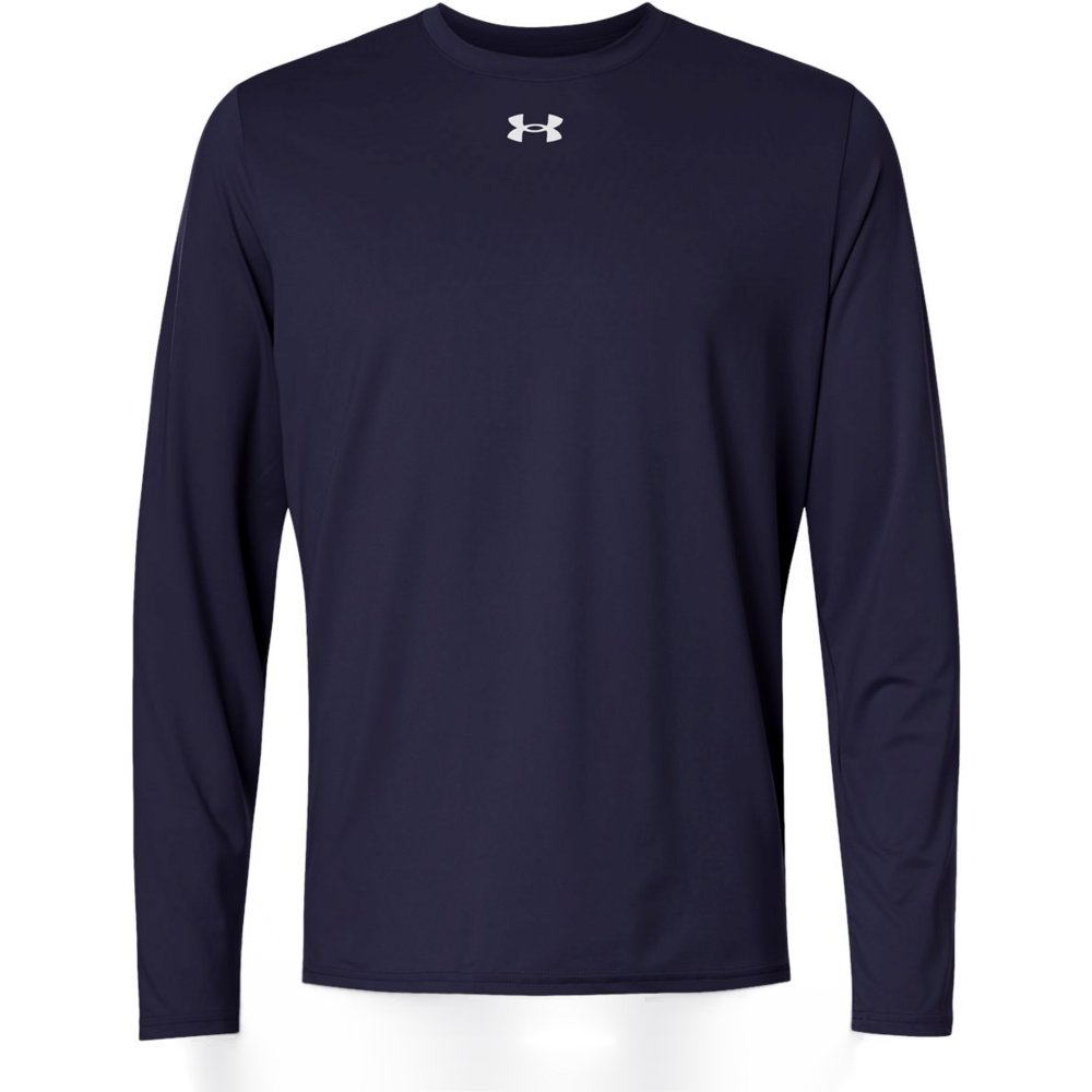 Men's Team Vanish Long Sleeve T-Shirt — Midnight Navy/ White