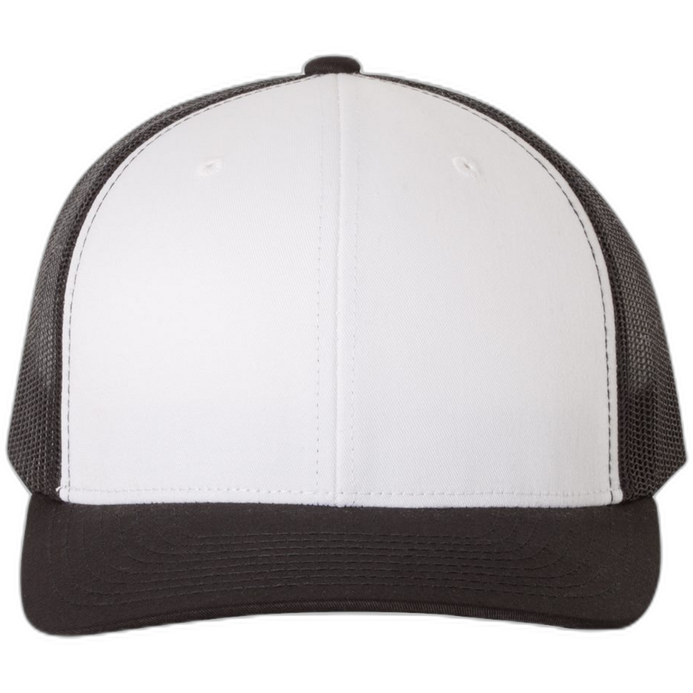 Retro Trucker Cap — Black/ White/ Black