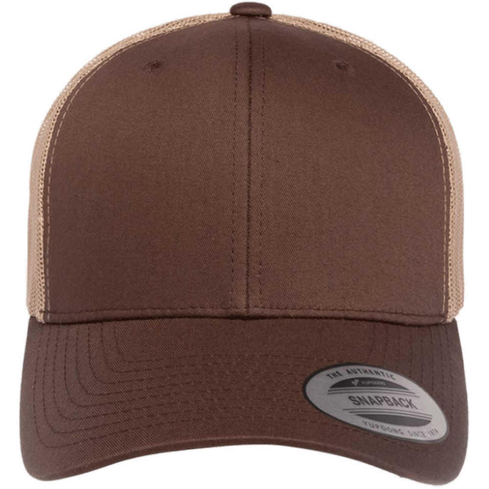 Retro Trucker Cap — Brown/ Khaki