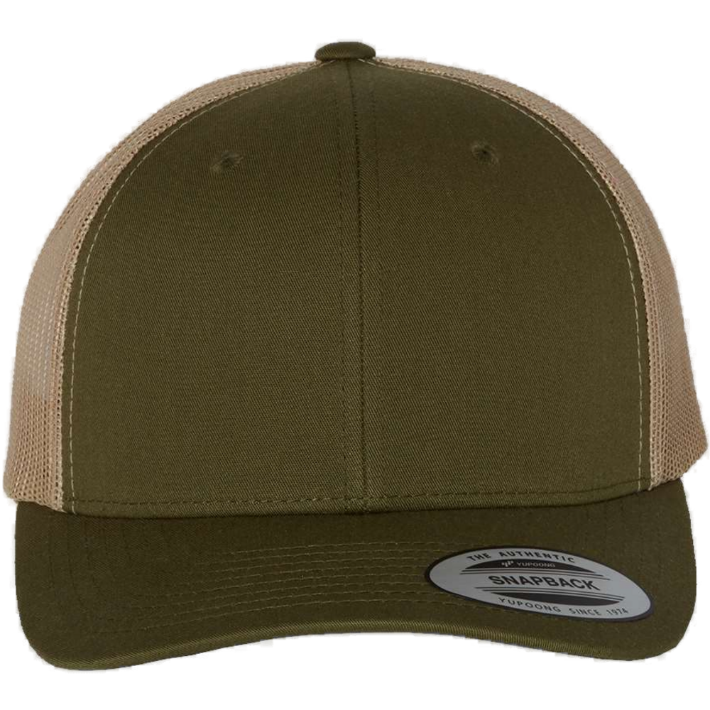 Retro Trucker Cap — Moss/ Khaki