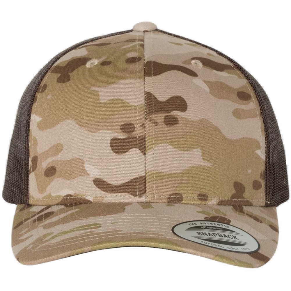 Retro Trucker Cap — Multicam Arid/ Brown