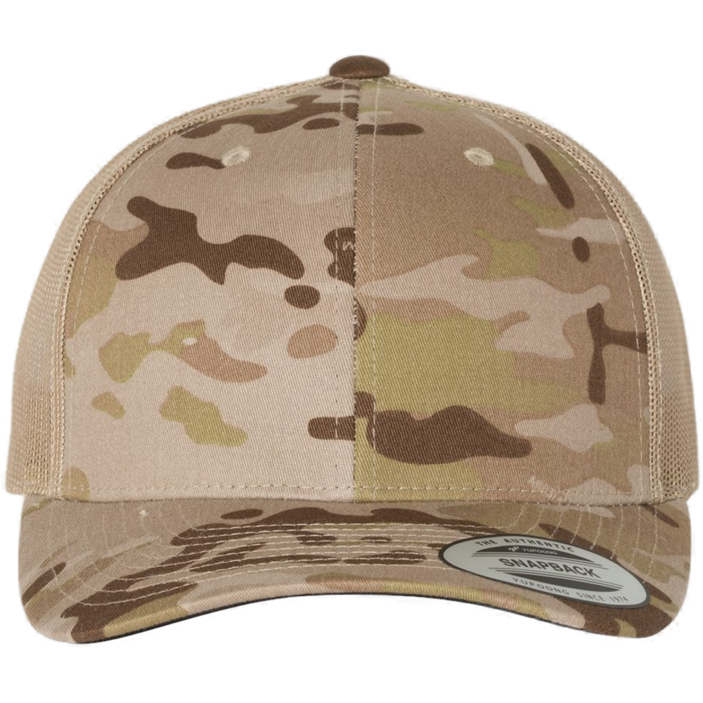 Retro Trucker Cap — Multicam Arid/ Tan
