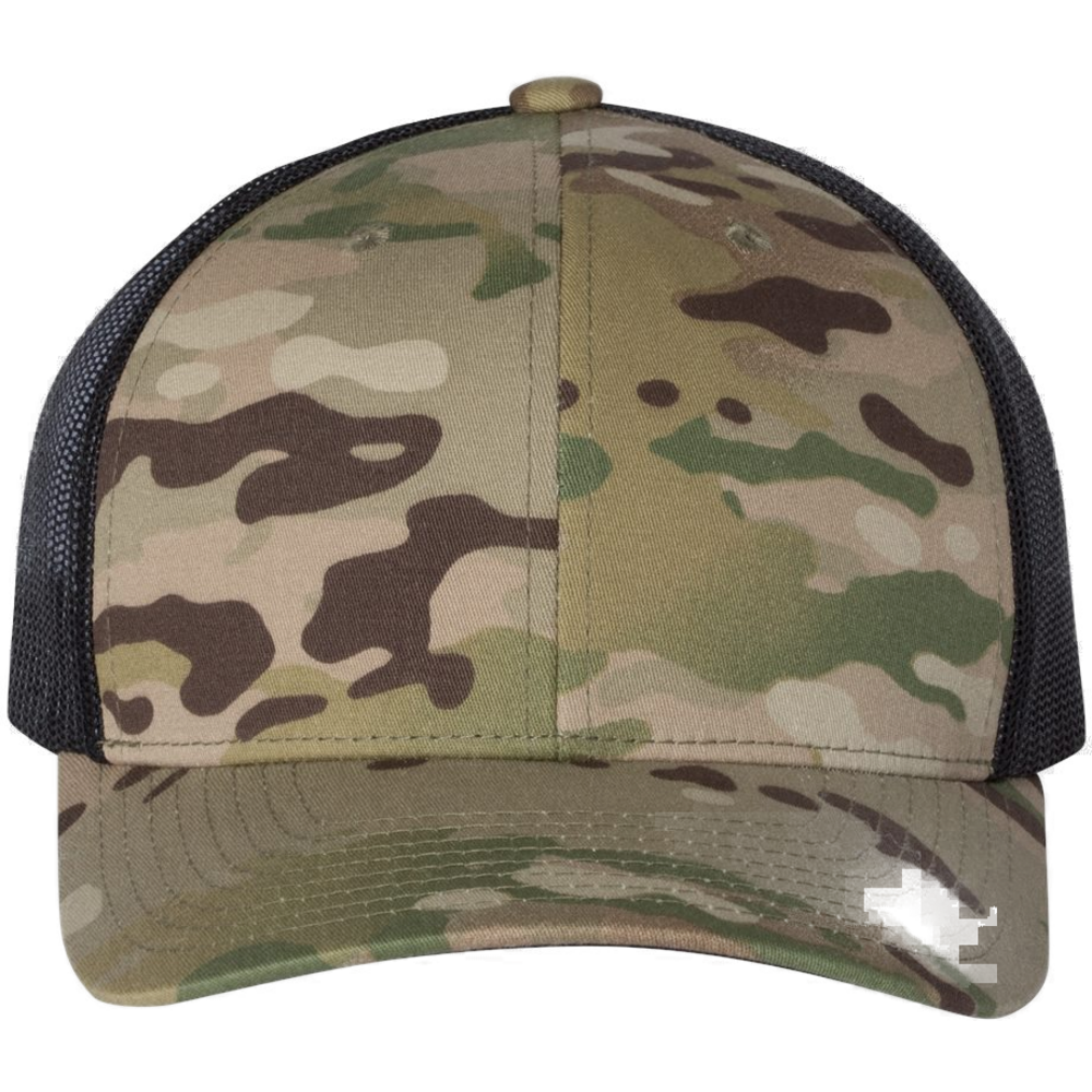 Retro Trucker Cap — Multicam Green/ Black