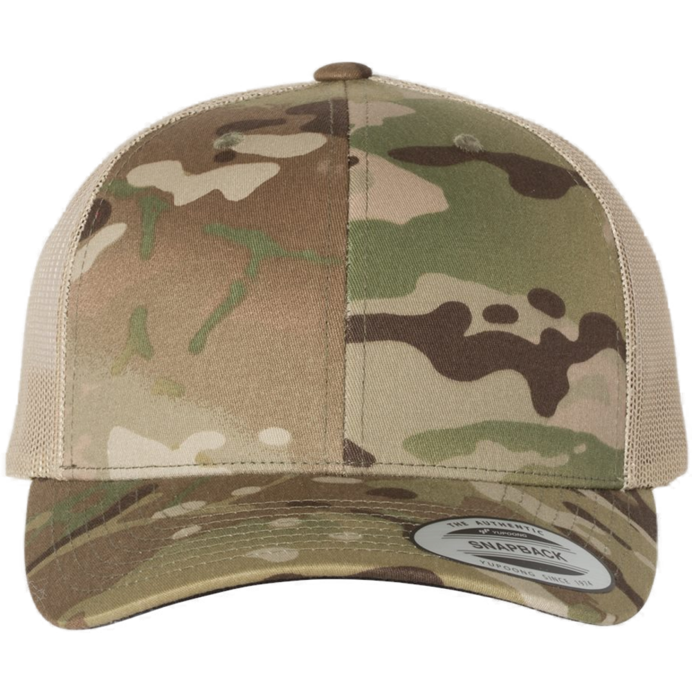 Retro Trucker Cap — Multicam Green/ Khaki