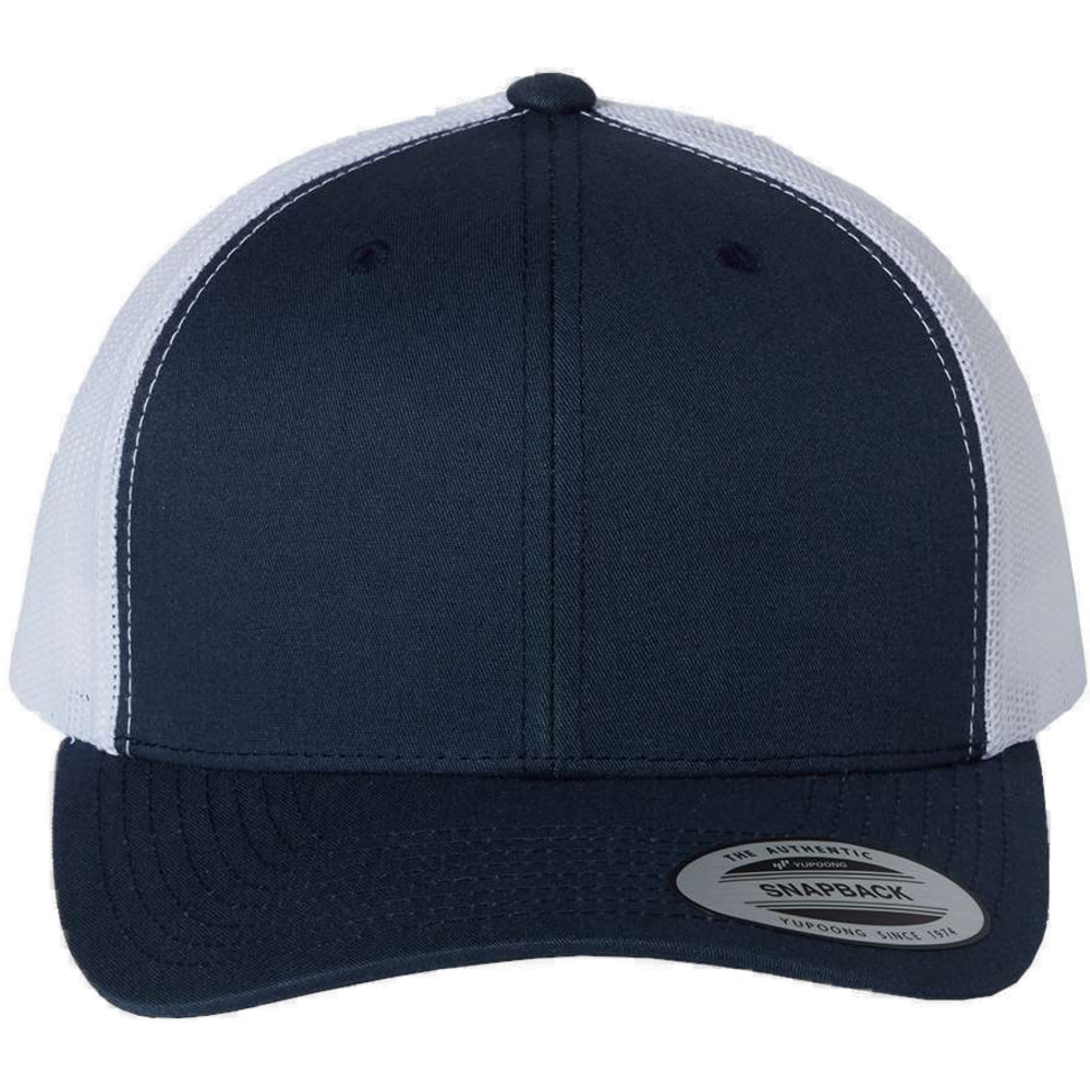 Retro Trucker Cap — Navy/ White