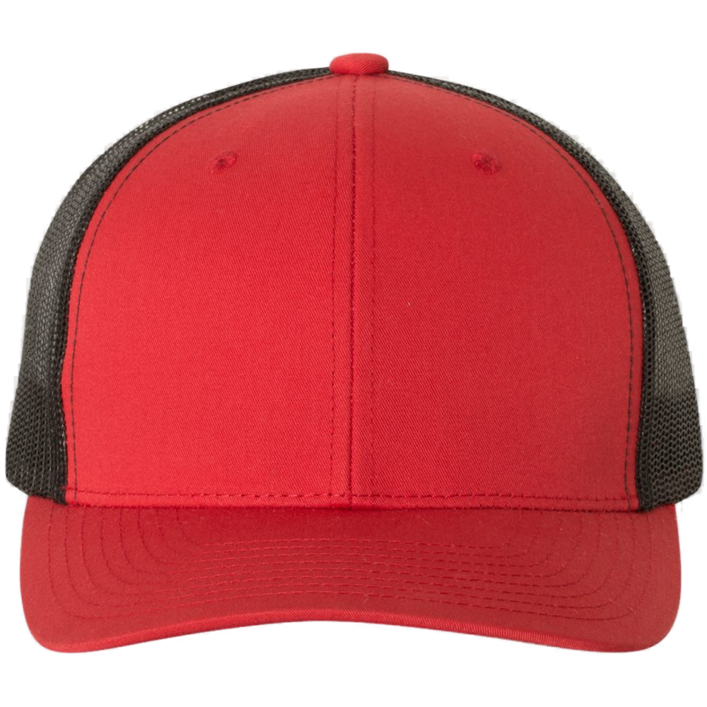 Retro Trucker Cap — Red/ Black