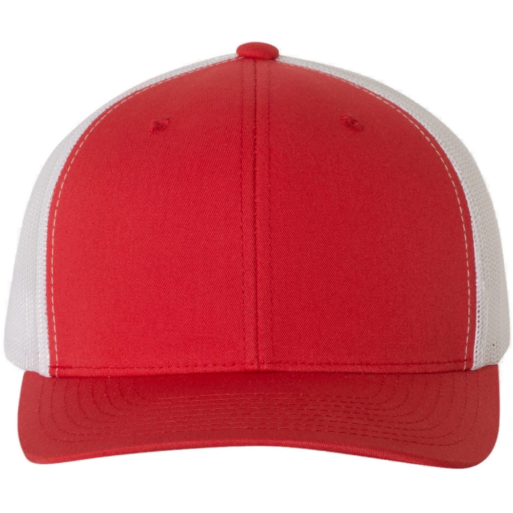Retro Trucker Cap — Red/ White