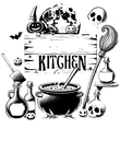 Name Kitchen Halloween Template Gift