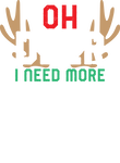 Oh Deer I Need More Christmas Template Gift