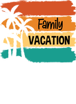 Family Vacation Retro Trees Gift