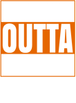 Straight Outta Football - Orange & White on Black Gift