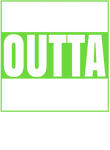 Straight Outta Football - Green & White on Navy Gift