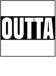 Straight Outta Football - Black & White on Purple Gift