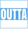 Straight Outta Football - Blue & White on Navy Gift