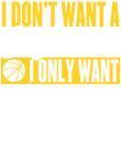 Don't Want Boyfriend Only Basketball Player - Yellow Gift