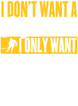 Don't Want Boyfriend Only Hockey Player - yellow Gift