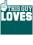 This Guy Loves Baseball - Teal Gift
