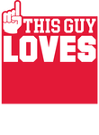 This Guy Loves Baseball - Red Gift