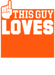 This Guy Loves Baseball - Orange Gift