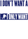 Don't Want Boyfriend Only Hockey Player - Navy Gift