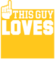 This Guy Loves Hockey - Yellow Gift