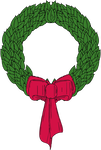 Christmas Text on Wreath Gift