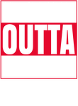 Straight Outta Football - Red & White on Navy Gift