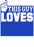 This Guy Loves Basketball - Royal Blue Gift