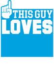 This Guy Loves Baseball - Blue Gift