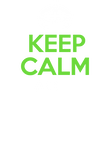 Keep Calm Let Football Player Handle It - White & Green on Navy Gift
