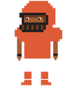 8bit Football Black Orange Dark Gift
