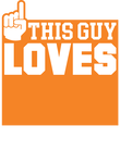 This Guy Loves Hockey - Orange Gift