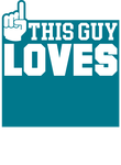 This Guy Loves Basketball - Teal Gift