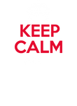 Keep Calm Let Football Player Handle It - White & Red on Navy Gift