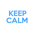 Keep Calm Let Football Player Handle It - White & Blue on Black Gift