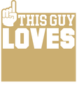 This Guy Loves Hockey - Gold Gift