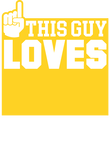 This Guy Loves Basketball - Yellow Gift