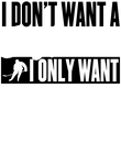 Don't Want Boyfriend Only Hockey Player - Black Gift
