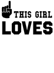 This Girl Loves White on Black Gift