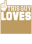 This Guy Loves Baseball - Gold Gift