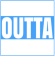 Straight Outta Football - Blue & White on Black