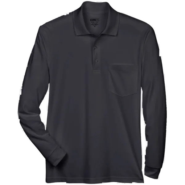 Pinnacle Performance Long Sleeve Piqué Polo with Pocket