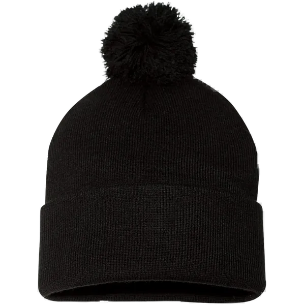 12" Pom-Pom Cuffed Beanie