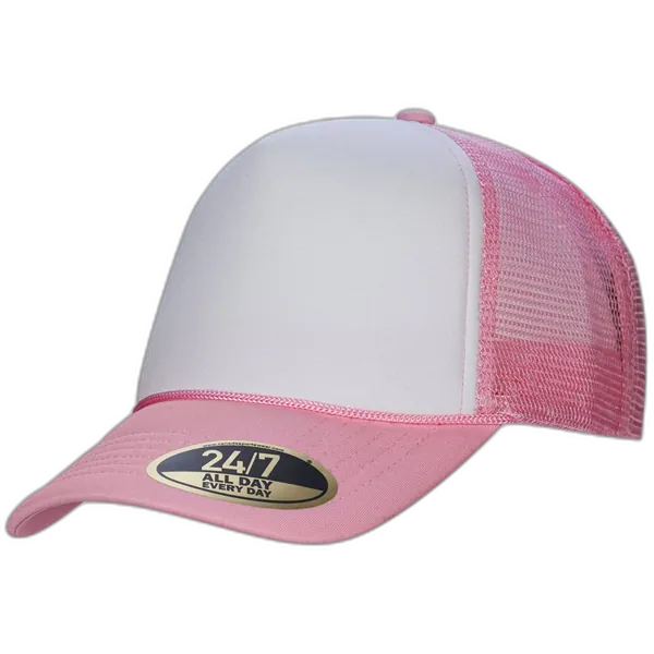 H08210 - Retro - 5-Panel Foam Snap Back Trucker Cap
