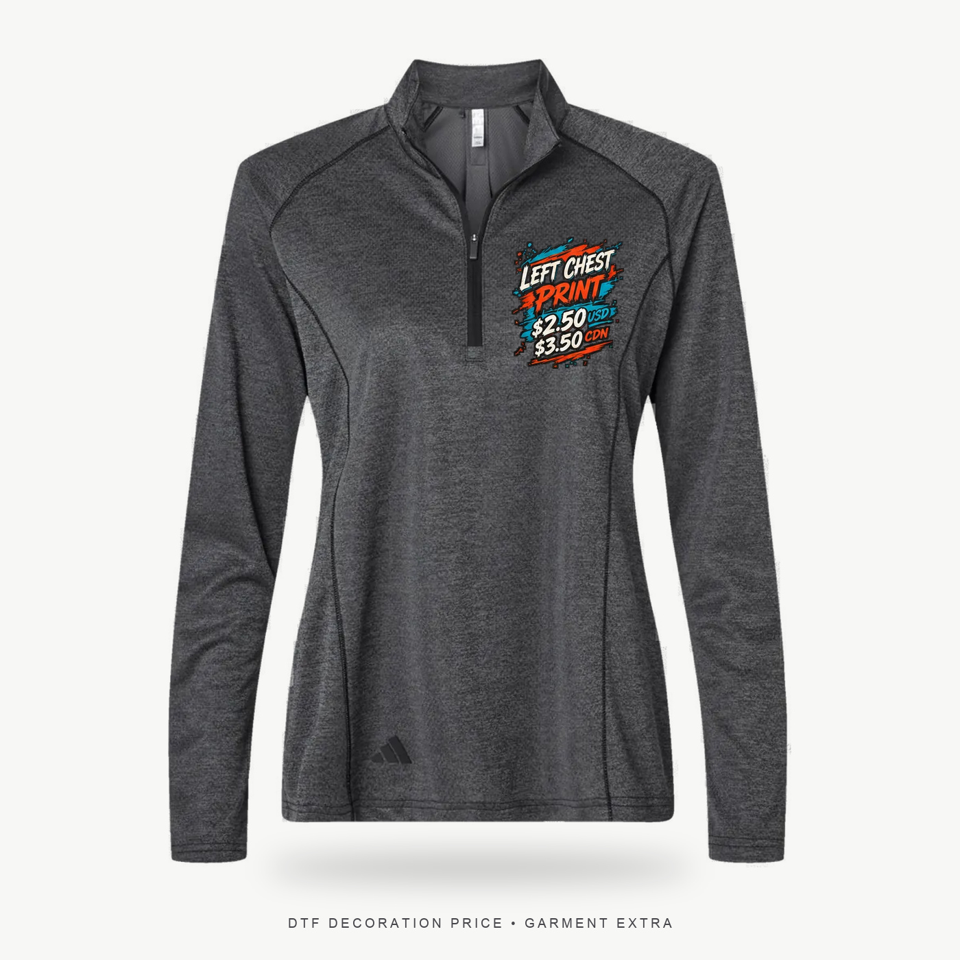 Adidas A594 Women's Space Dyed Quarter-Zip – POD