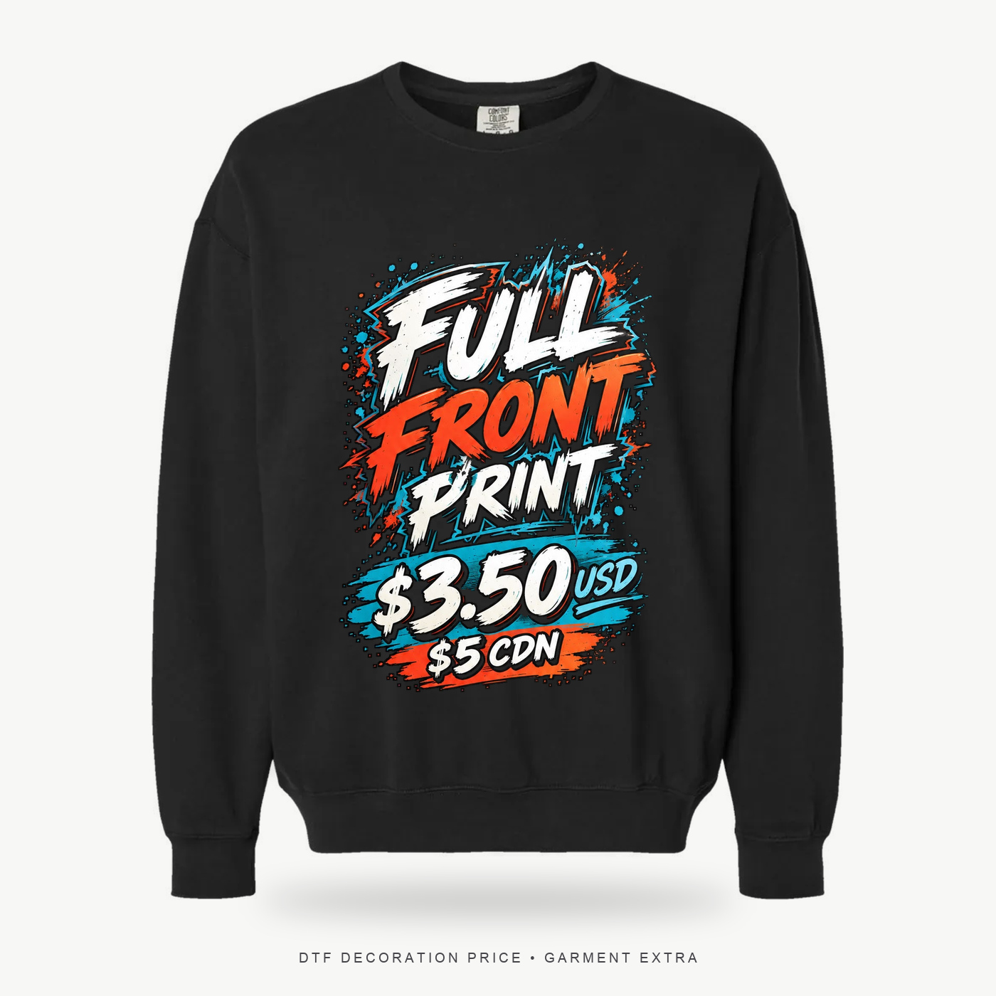 Comfort Colors 1466 Garment-Dyed Lightweight Fleece Crewneck – POD