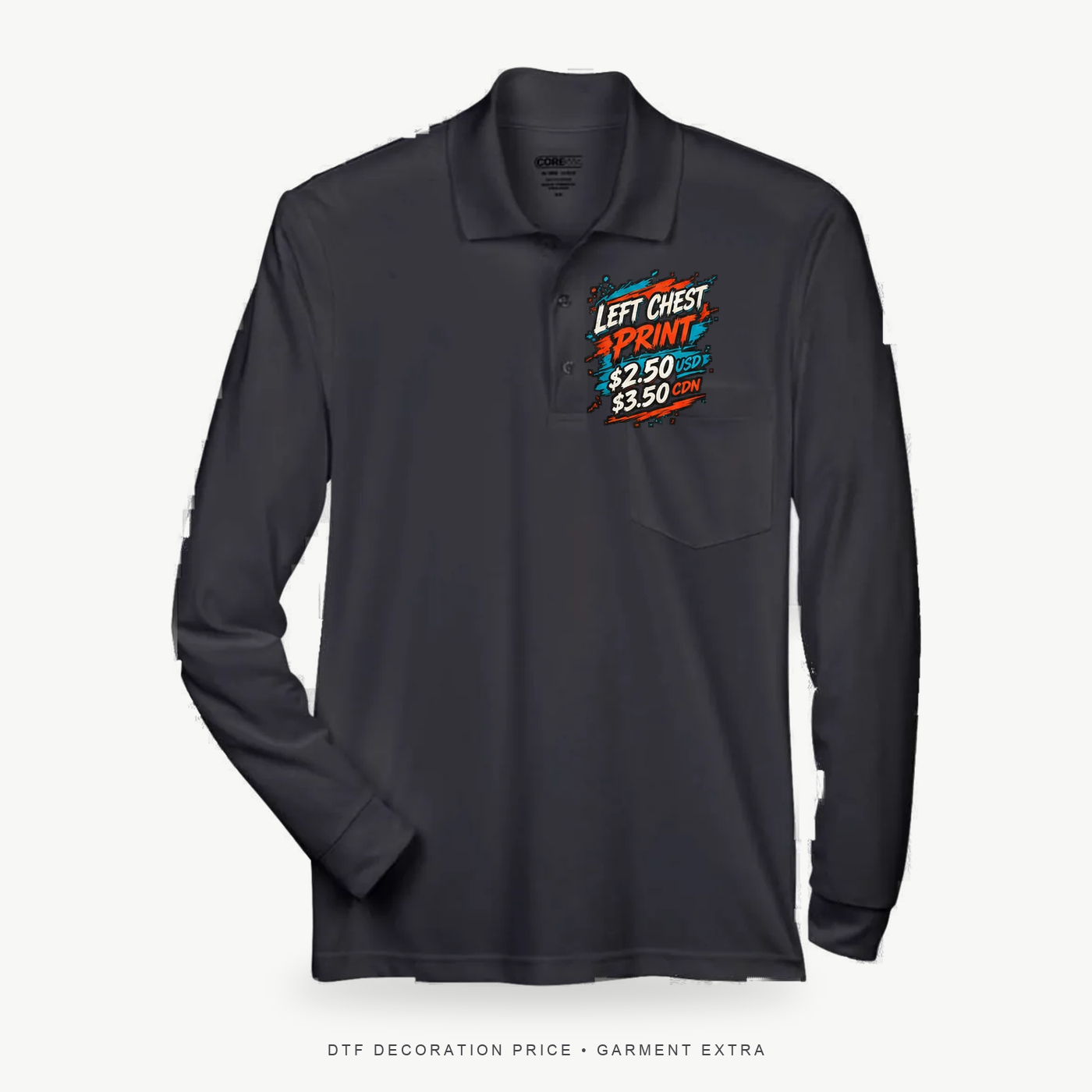 CORE365 88192P Pinnacle Performance Long Sleeve Pique Polo – POD