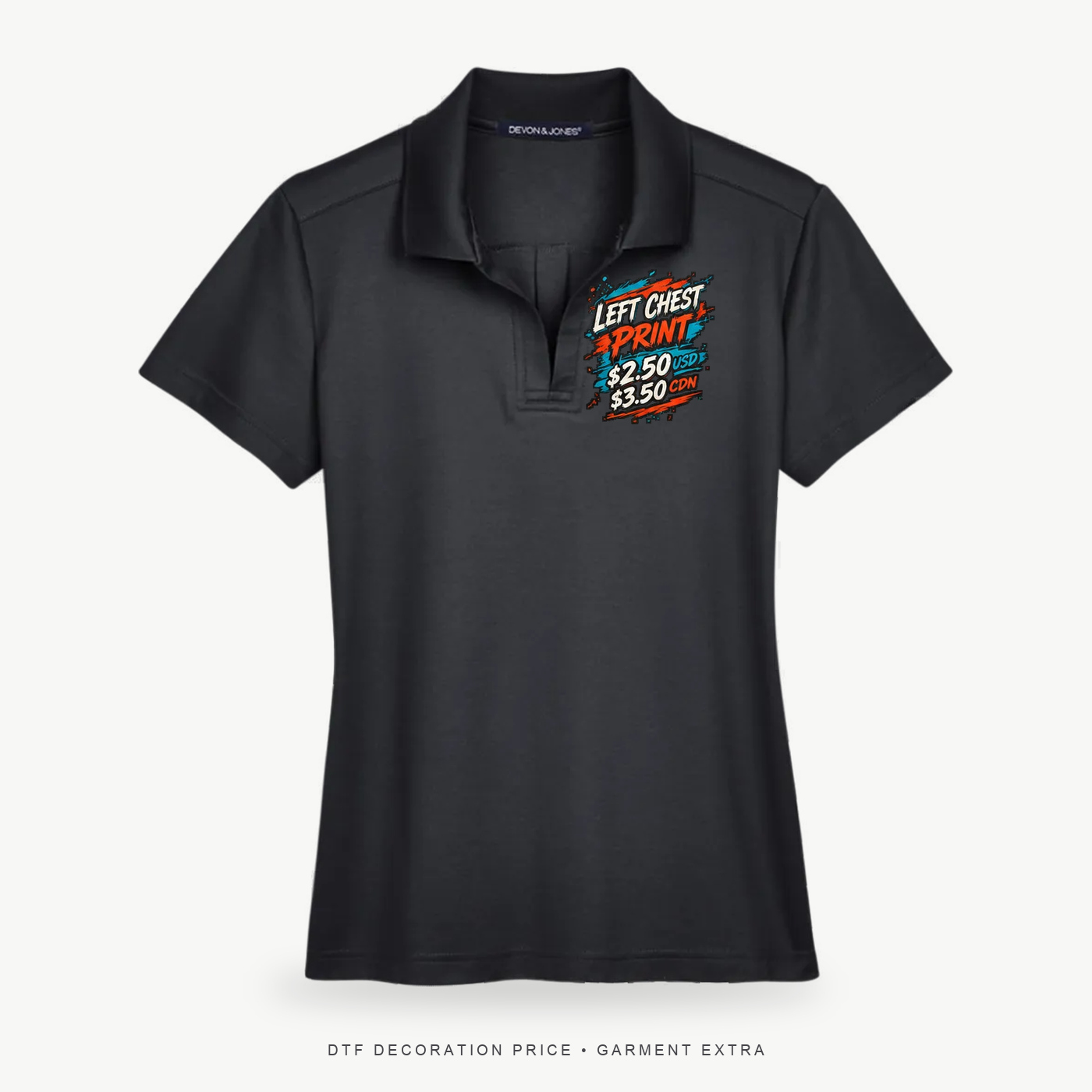 Devon & Jones DG20W Women's CrownLux Performance Plaited Polo – POD